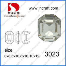 8*10mm Crystal Grey with Metal Setting in High Quality